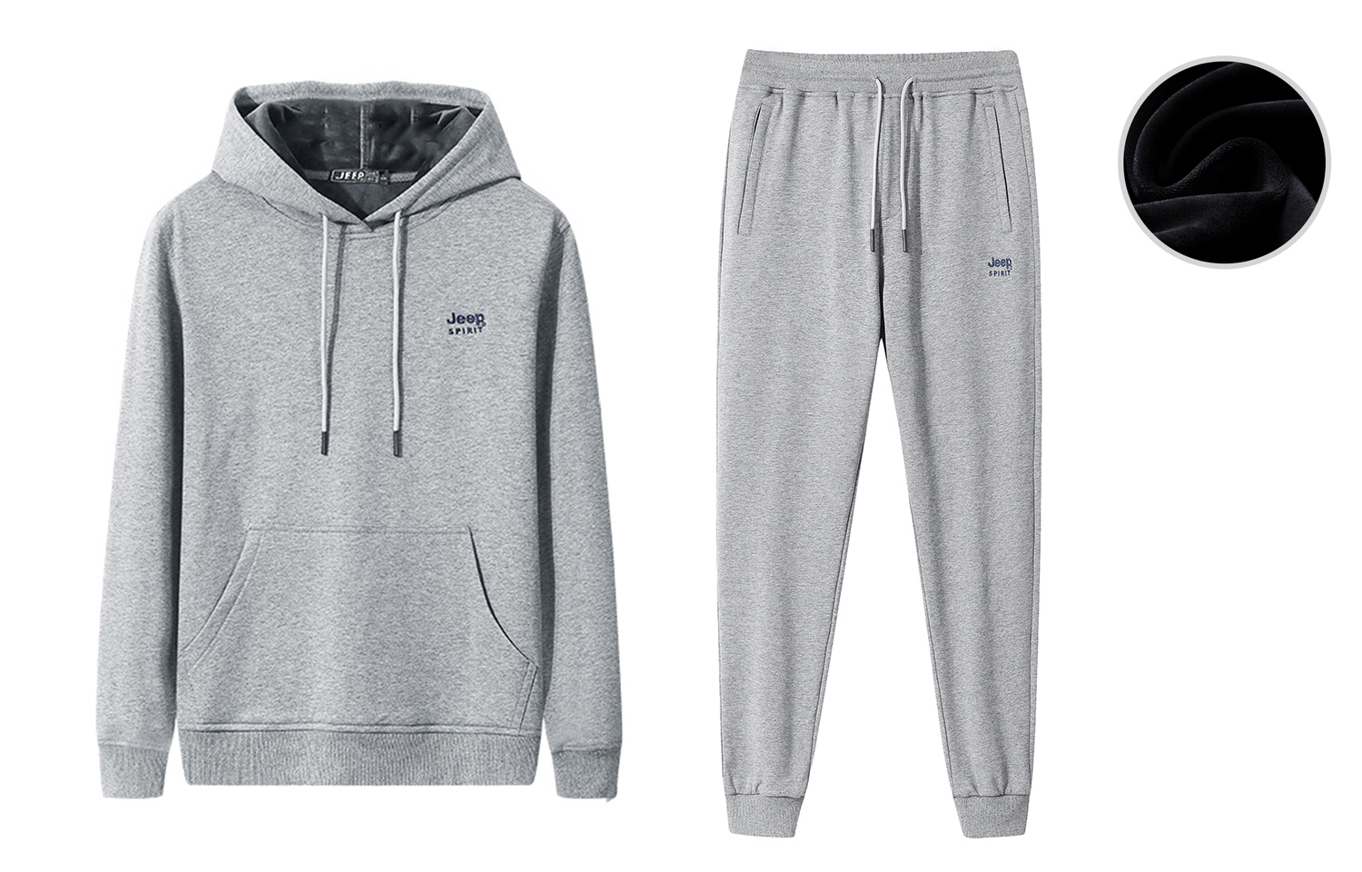 

Комплект свитшотов на осень, зиму unisex JEEP SPIRIT, серый