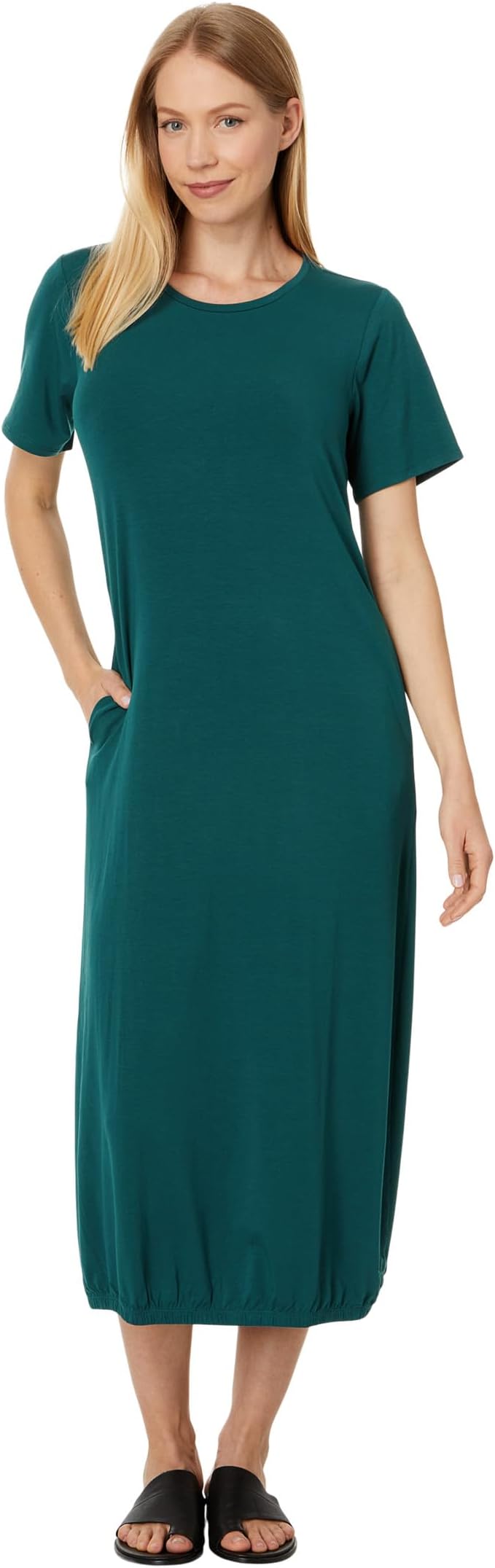 

Платье Eileen Fisher Lantern Dress, цвет Agean