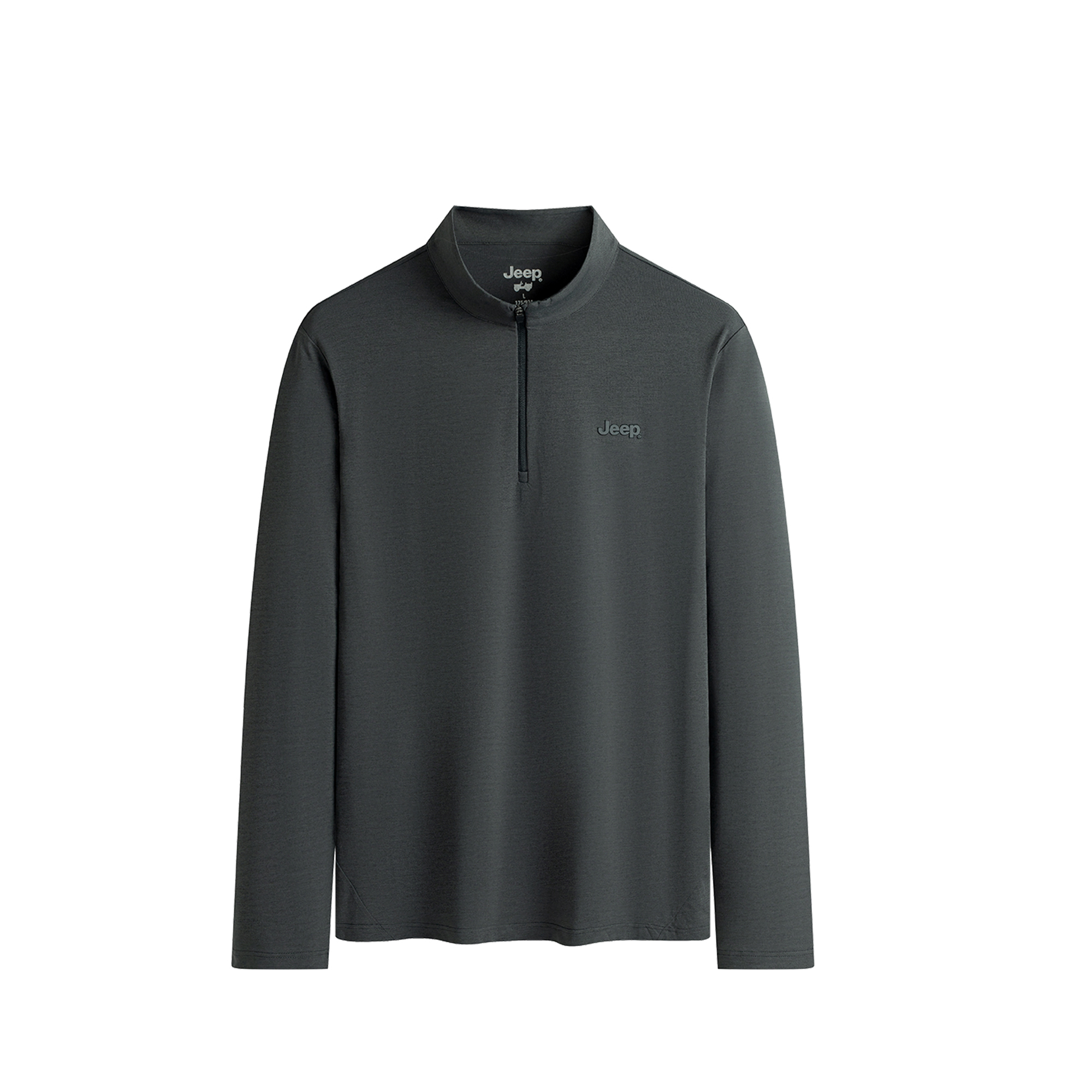 

Футболка Unisex Stand Collar Moderate Straight Fit Jeep, темно-серый