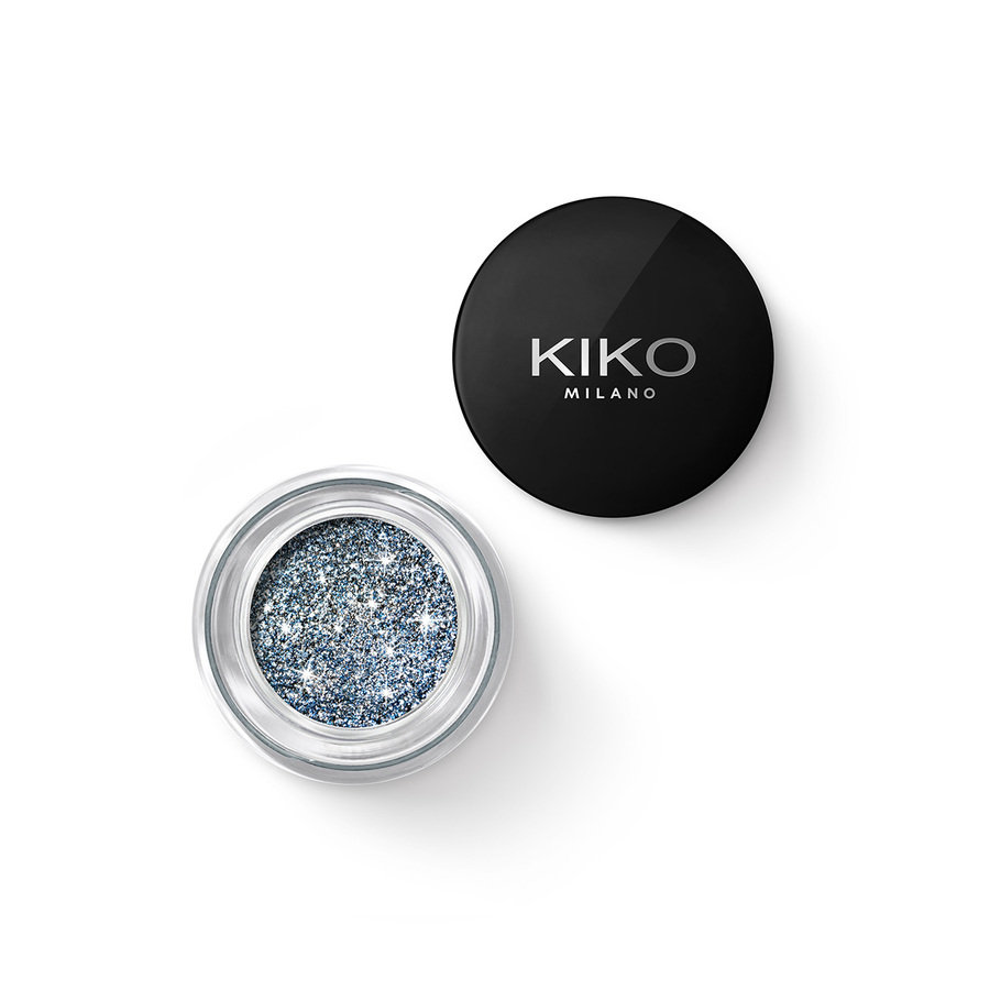 

Kiko Milano, Stardust Eyeshadow, Гелевые тени для век с биоразлагаемым блеском 06 Aqua Blue, 3,5 г