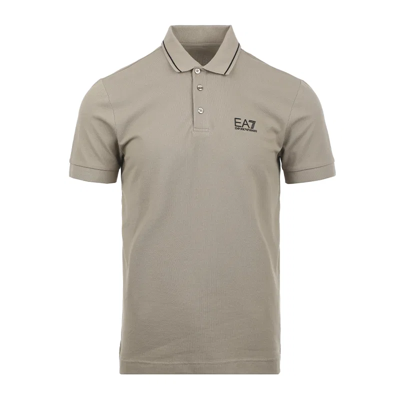 Мужское поло с коротким рукавом Khaki EMPORIO ARMANI