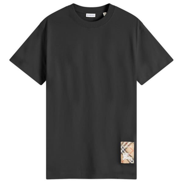 

Футболка с контрольной этикеткой Burberry, черный