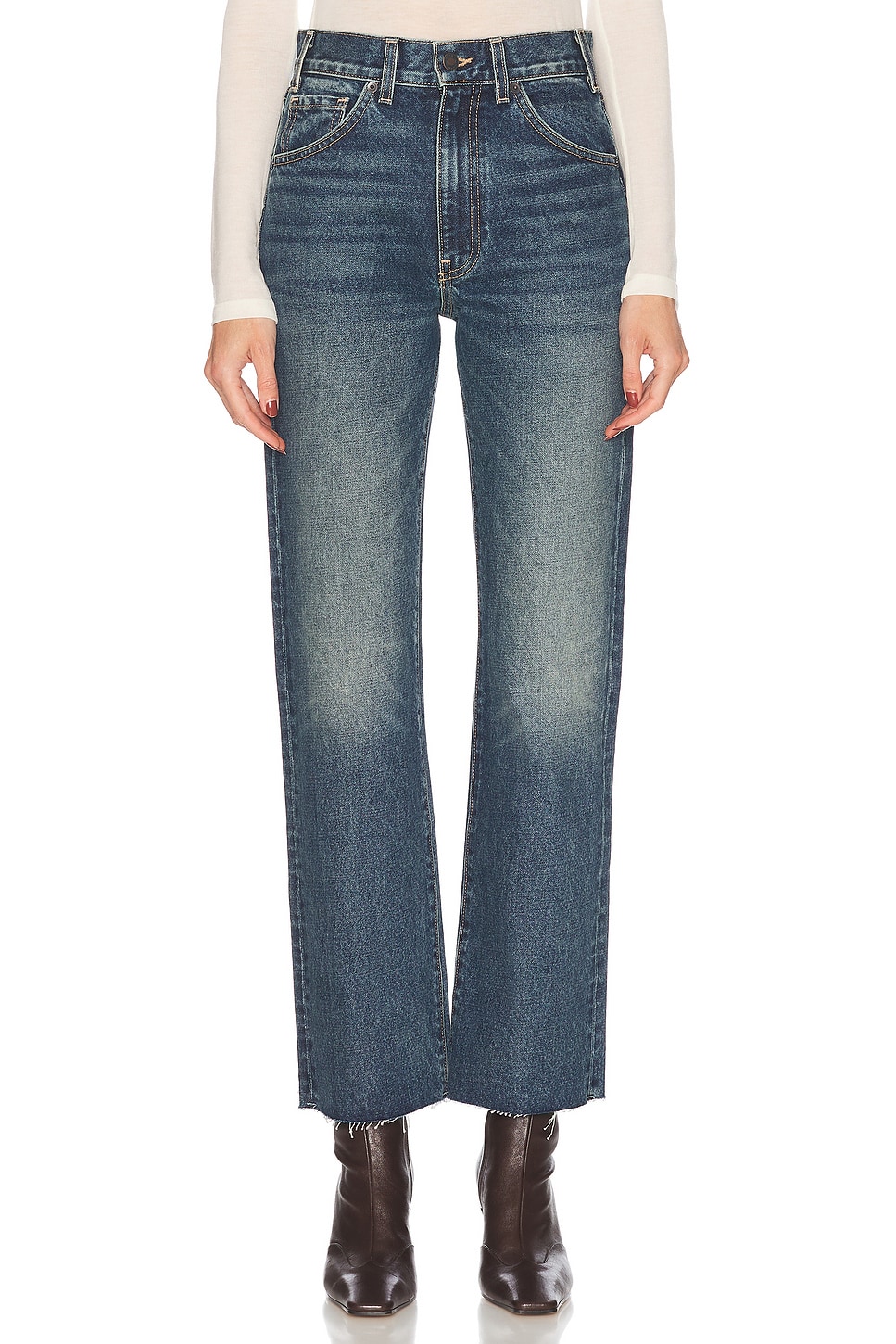 

Джинсы Calla с прямыми штанинами Nili Lotan, Simon Wash