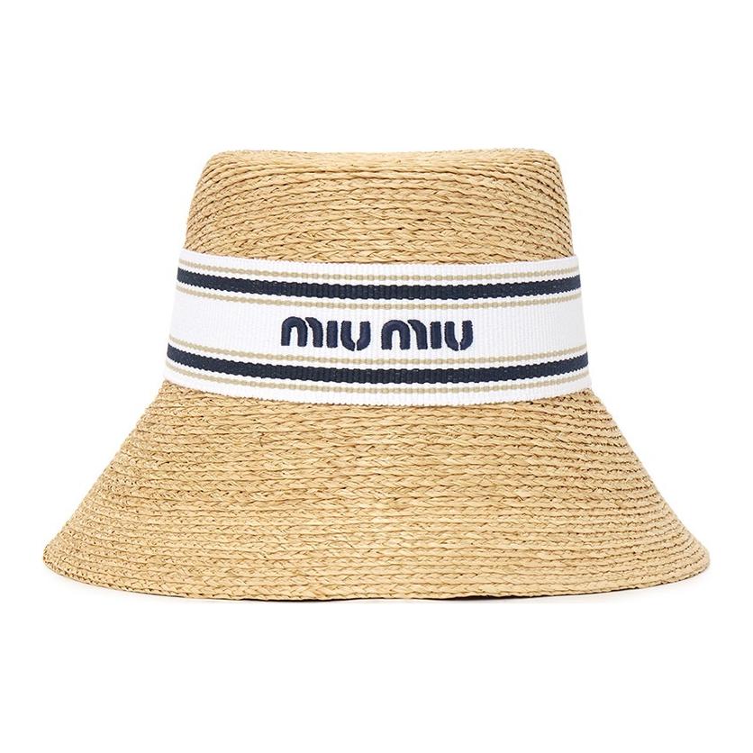 

MIU MIU Бейсболка унисекс бежевая, Beige
