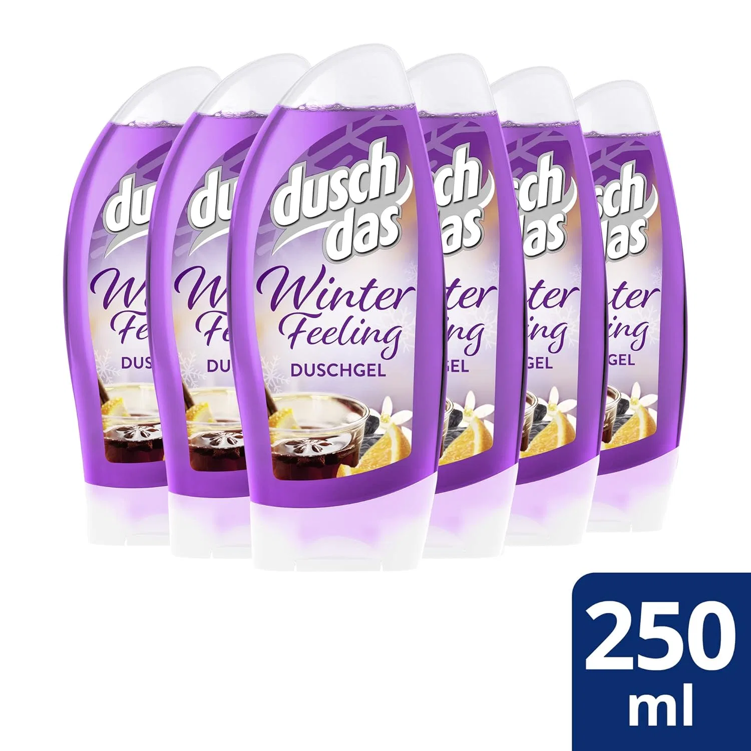 Гель для душа Duschdas Winter Feeling с ароматом апельсинового цвета и бобов тонка, 6 x 250 мл Duschdas — фото 2