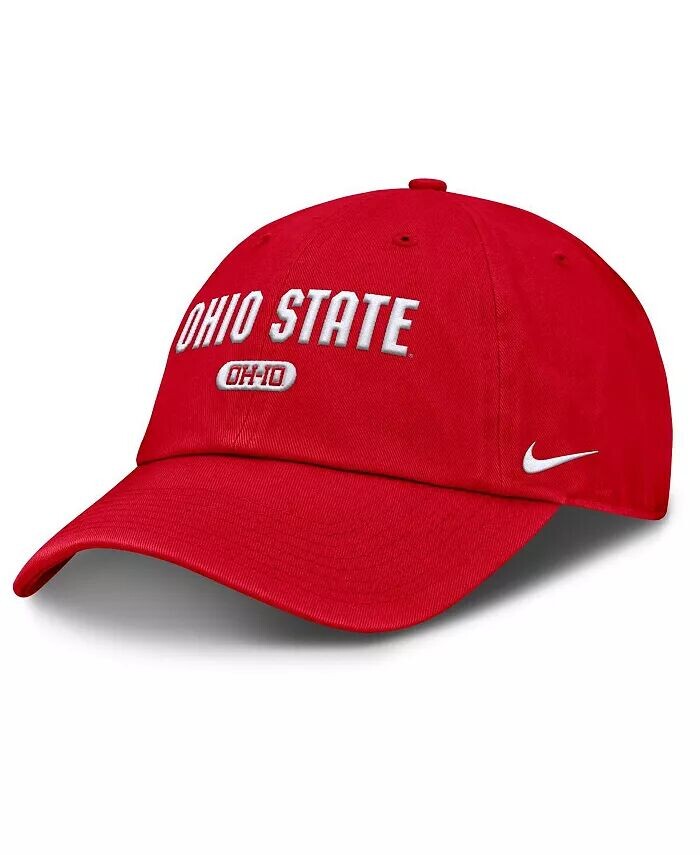 

Мужская регулируемая кепка Scarlet Ohio State Buckeyes Club Nike