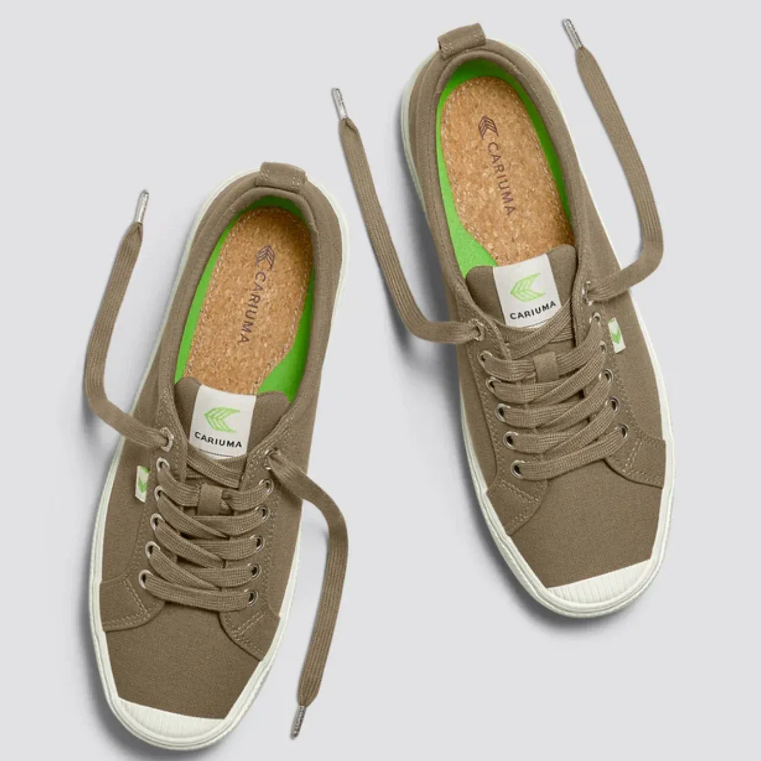 Кроссовки OCA Low Sneakers Burnt Sand Canvas Lace Up Casual Shoes HAWK718 Cariuma — фото 3