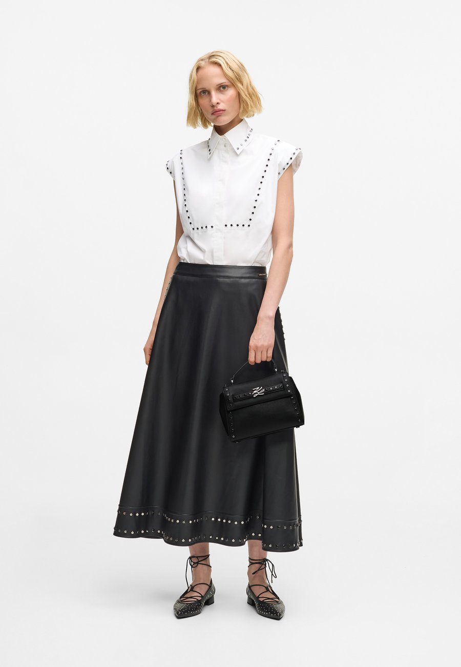 

Сумка KARL LAGERFELD AUTOGRAPH HANDLE, Black Embellishment/Black