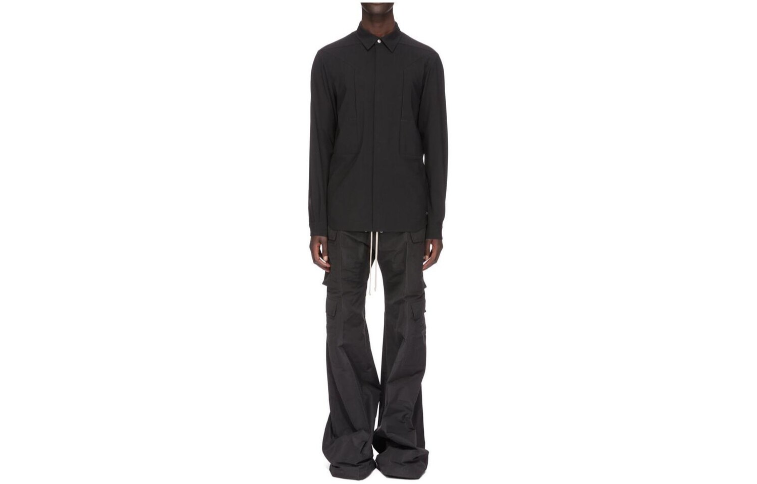 

Рубашка мужская черная Rick Owens, черный