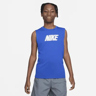 

Топ Nike Dri-FIT Multi+, цвет Game Royal/White