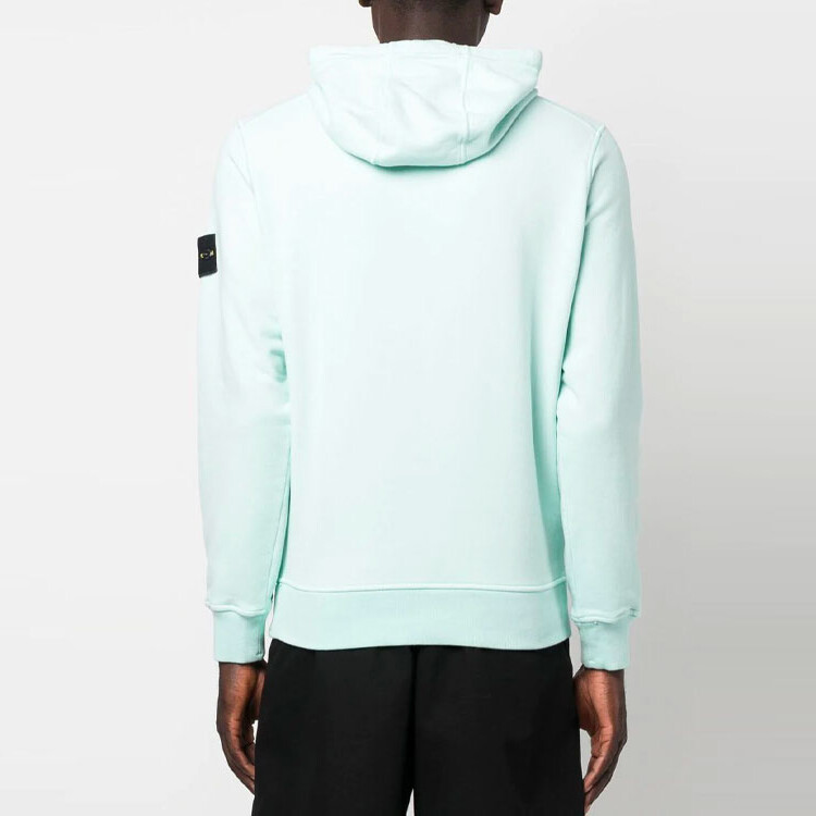 Толстовка мужская бирюзовая Stone Island, голубой — фото 3