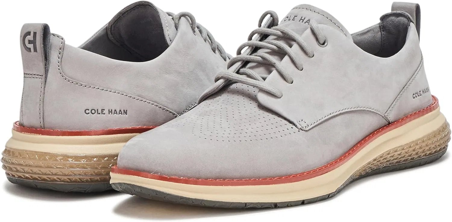 Мужские оксфорды Cole Haan Originalgrand Energyweave с гладким носком, 2-Sea Stone Nubuk Cinnabar Light Sesame — фото 3