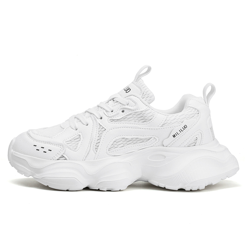 

Износостойкие дышащие низкие массивные кроссовки для мужчин Magelly, White