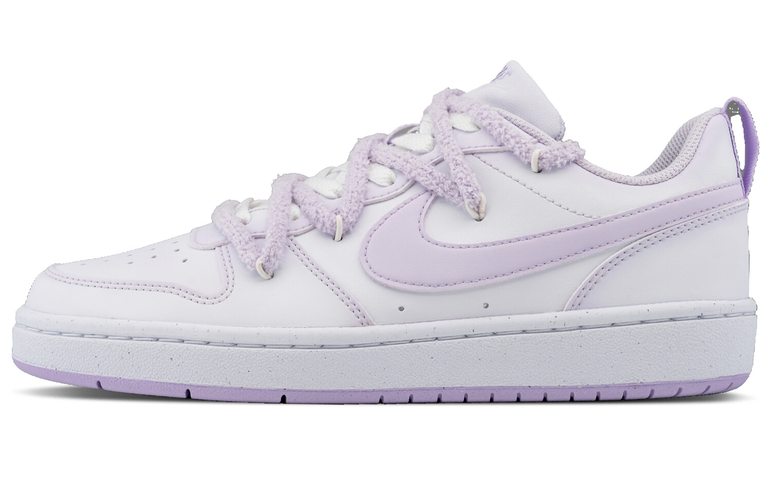 

Кроссовки Nike Court Borough Skateboarding Shoes Women's Low-top White, светло-фиолетовый