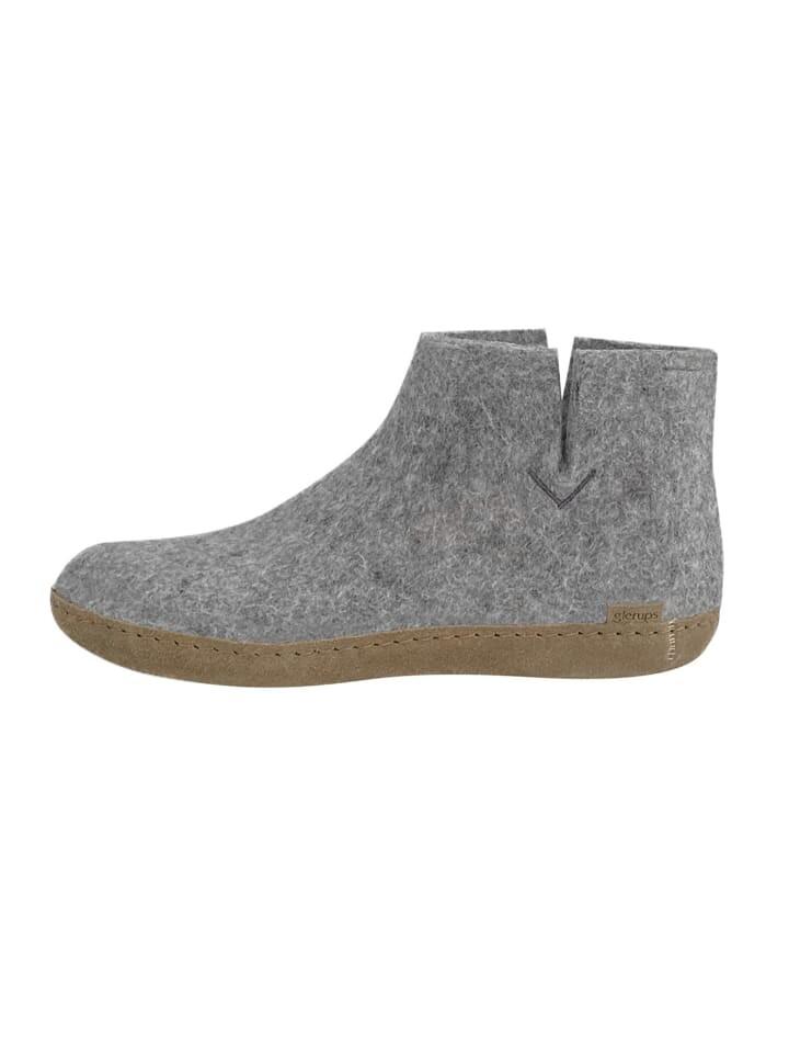 Сабо glerups Boots Ledersohle, серый