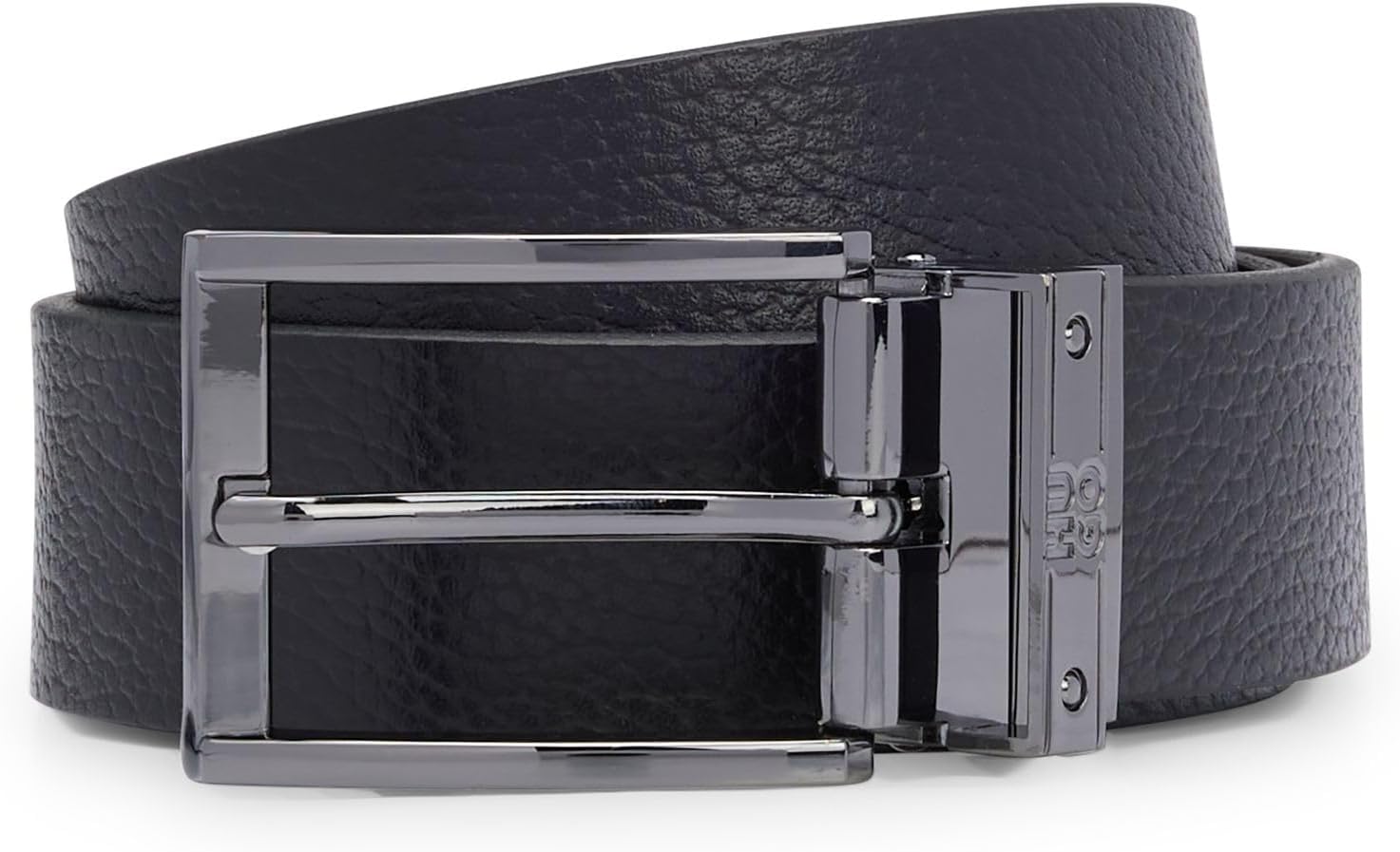 

HUGO мужской реверсивный пояс Gifferd Gb35 из итальянской кожи с булавкой и пряжкой, Black