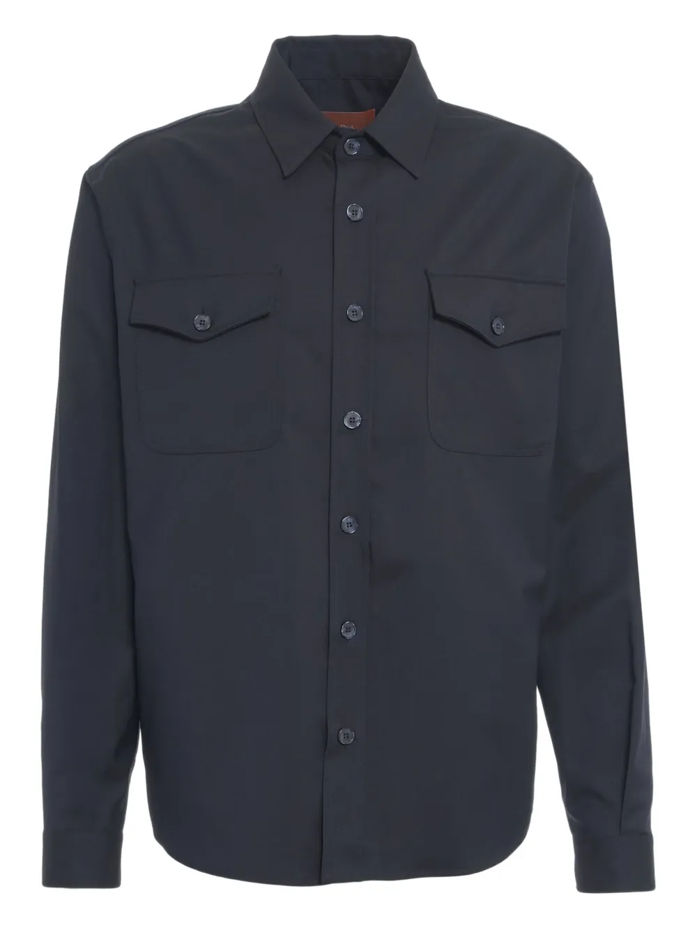 

Рубашка с карманом на пуговице Cruna, синий