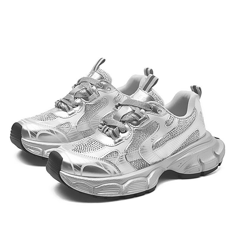 

Кроссовки JEEP SPIRIT Chunky Sneakers Women's Low-top, серый