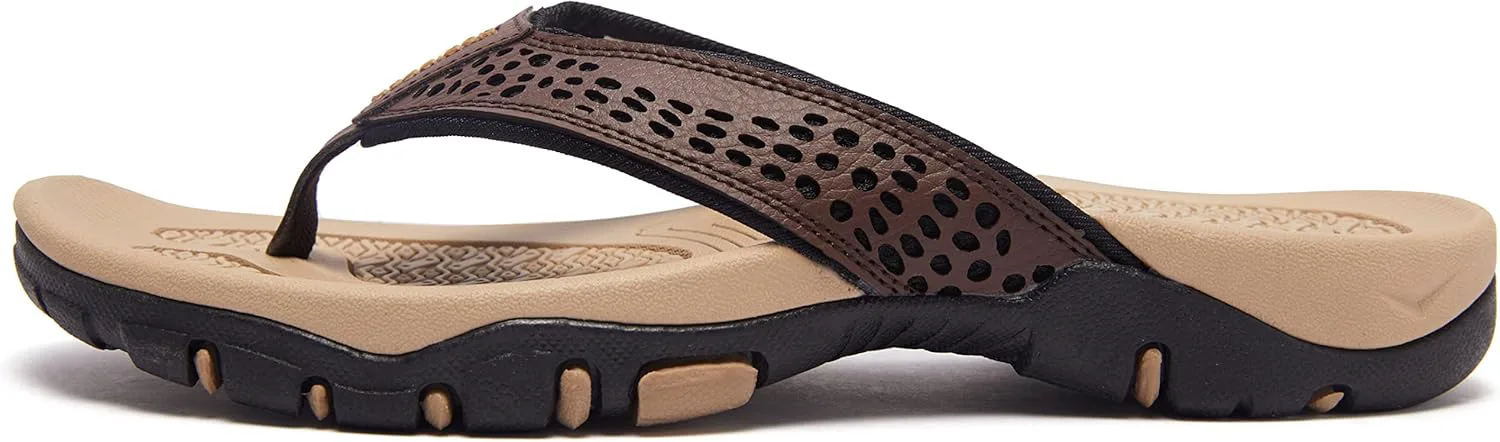 

Мужские спортивные шлепанцы GUBARUN, удобные повседневные сандалии с ремешком для улицы, коричневый