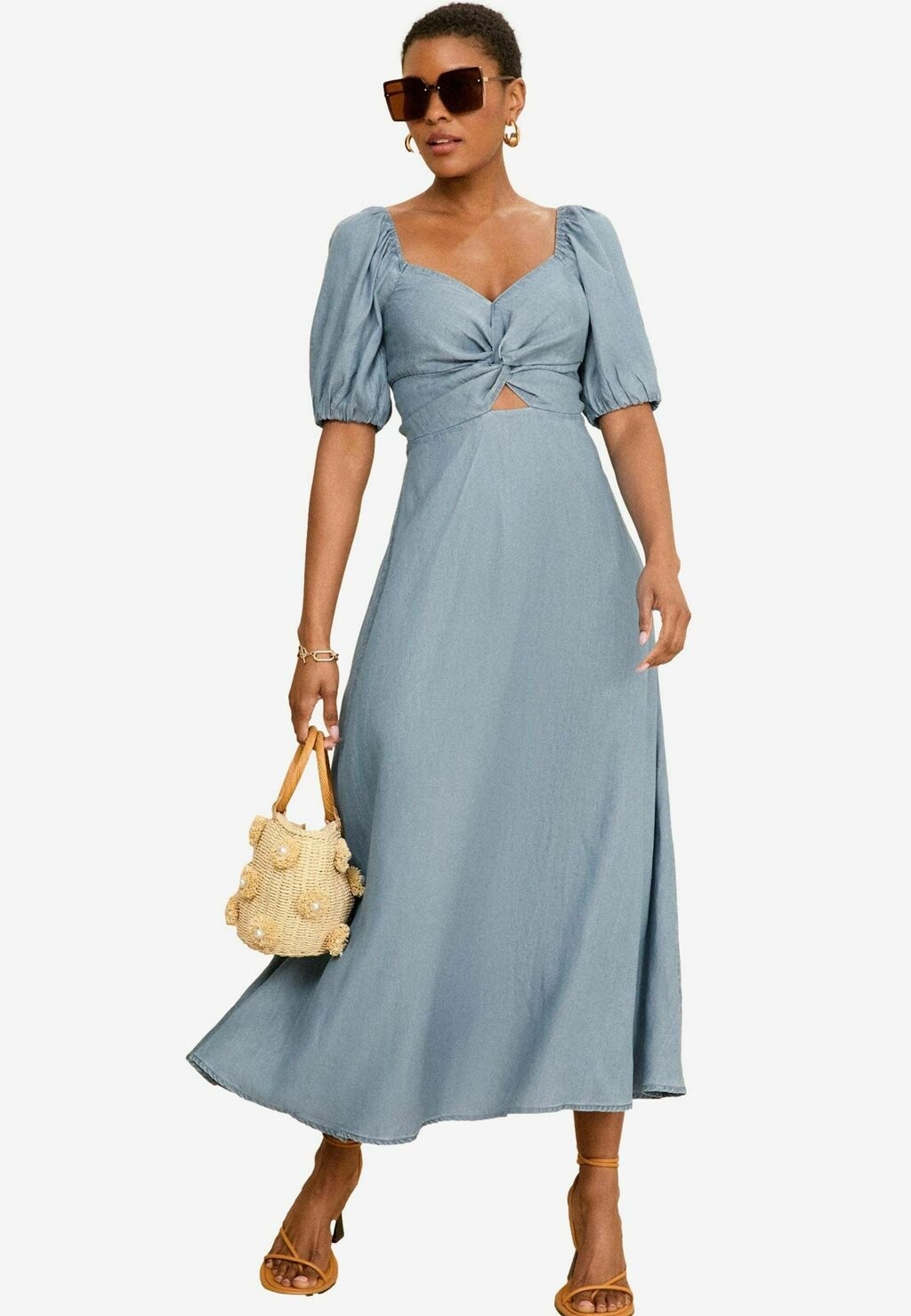 

Платье из денима MIDI REGULAR FIT Love & Roses, синий