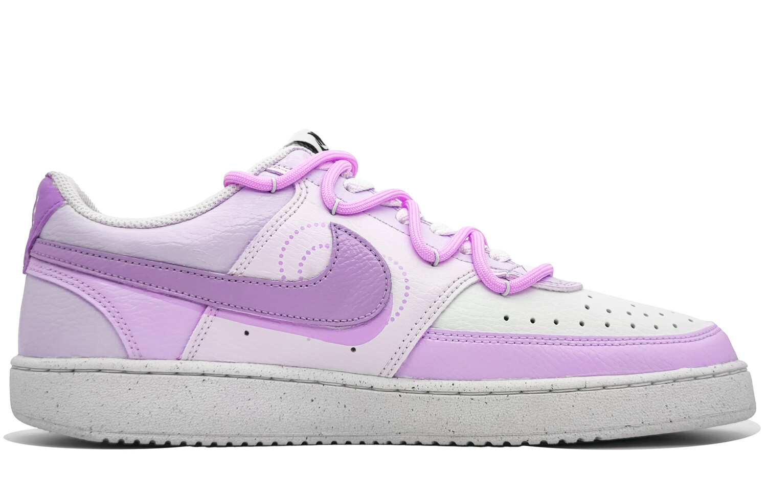 

Кроссовки Nike Court Vision 1 Skateboarding Shoes Women's Low-top White/Purple, фиолетовый