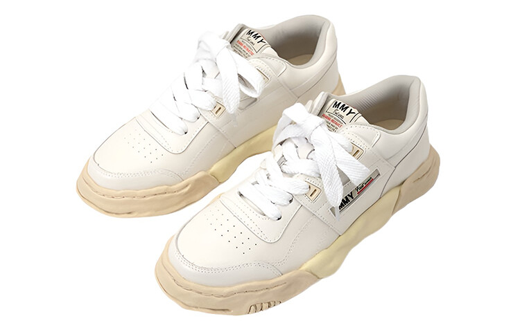 Низкие кроссовки Maison Parker OG Sole PF из кожи белого цвета Mihara Yasuhiro — фото 2