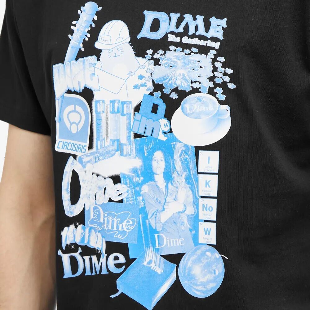

Dime Футболка с коллажем, черный