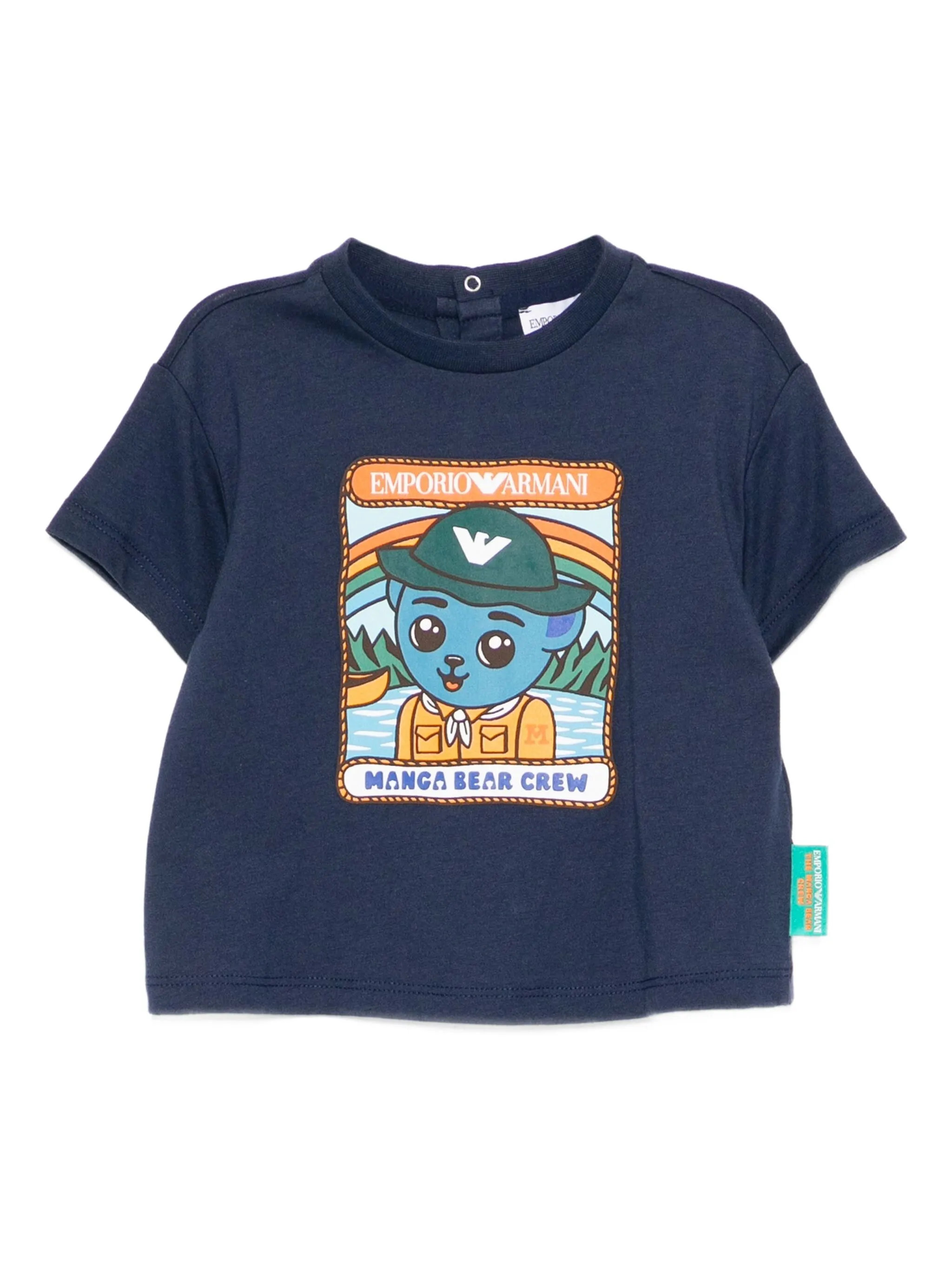 

Футболка ASV с принтом Emporio Armani Kids, синий