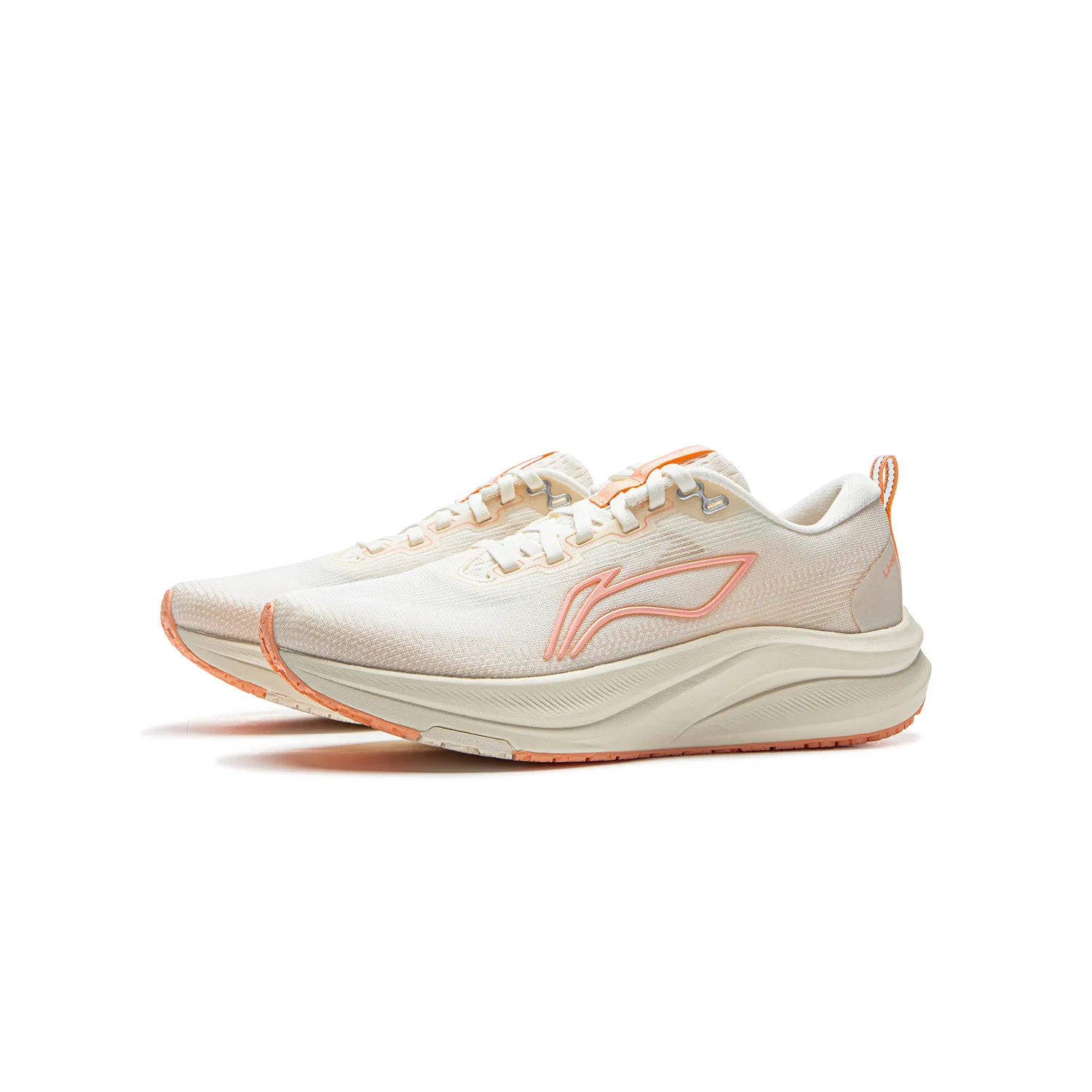Кроссовки беговые Red Hare 8 Low Top Li-Ning YOUNG Экрю/Флуоресцентный Мягкий Оранжевый — фото 4