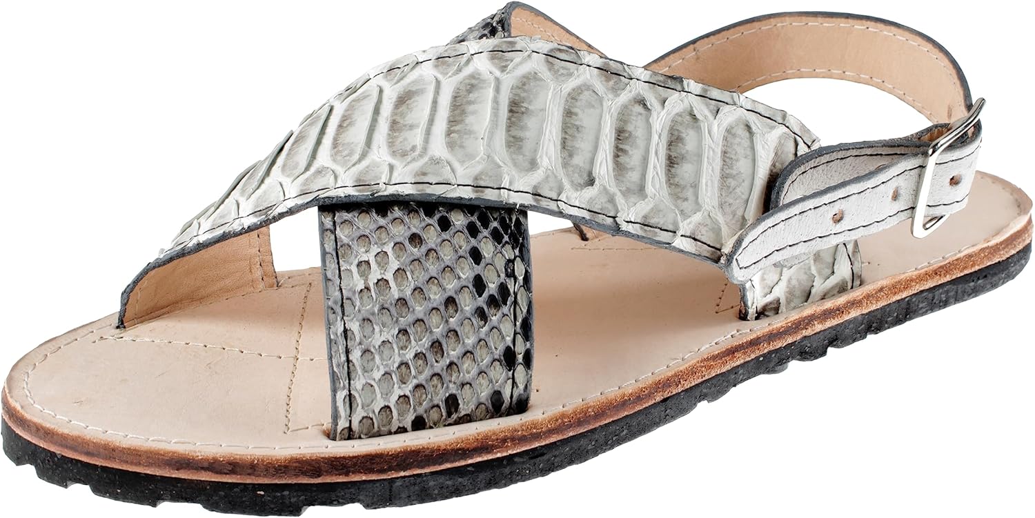 

Мужские экзотические сандалии из натуральной кожи питона Huaraches Piel Piton Generic, Natural