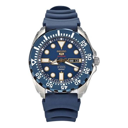 

Часы SEIKO Automatic Water Resistant Men's BlueDial Plate, синий