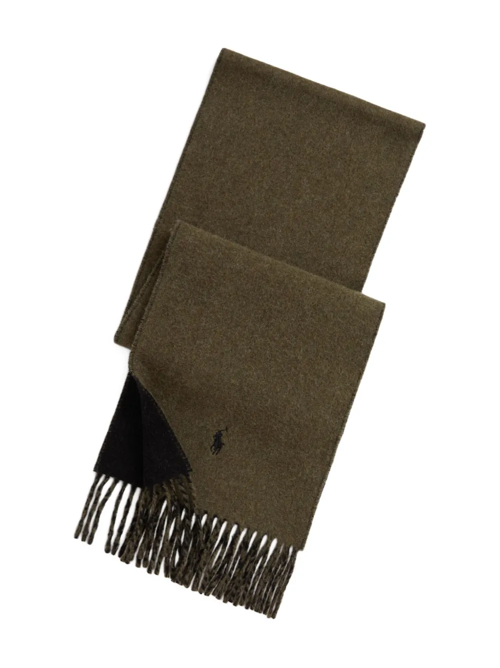 

Двусторонний шарф с бахромой Polo Ralph Lauren, зеленый