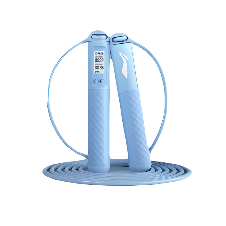 

Электронная скакалка для подсчета прыжков PVC+стальной трос фитнес-тренировка Unisex 2,8 м LINING, синий