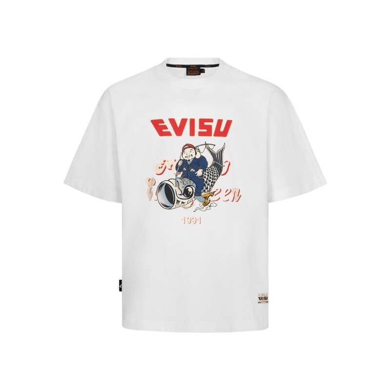 

Футболка с принтом «Божество и Коинобори» Evisu, белый