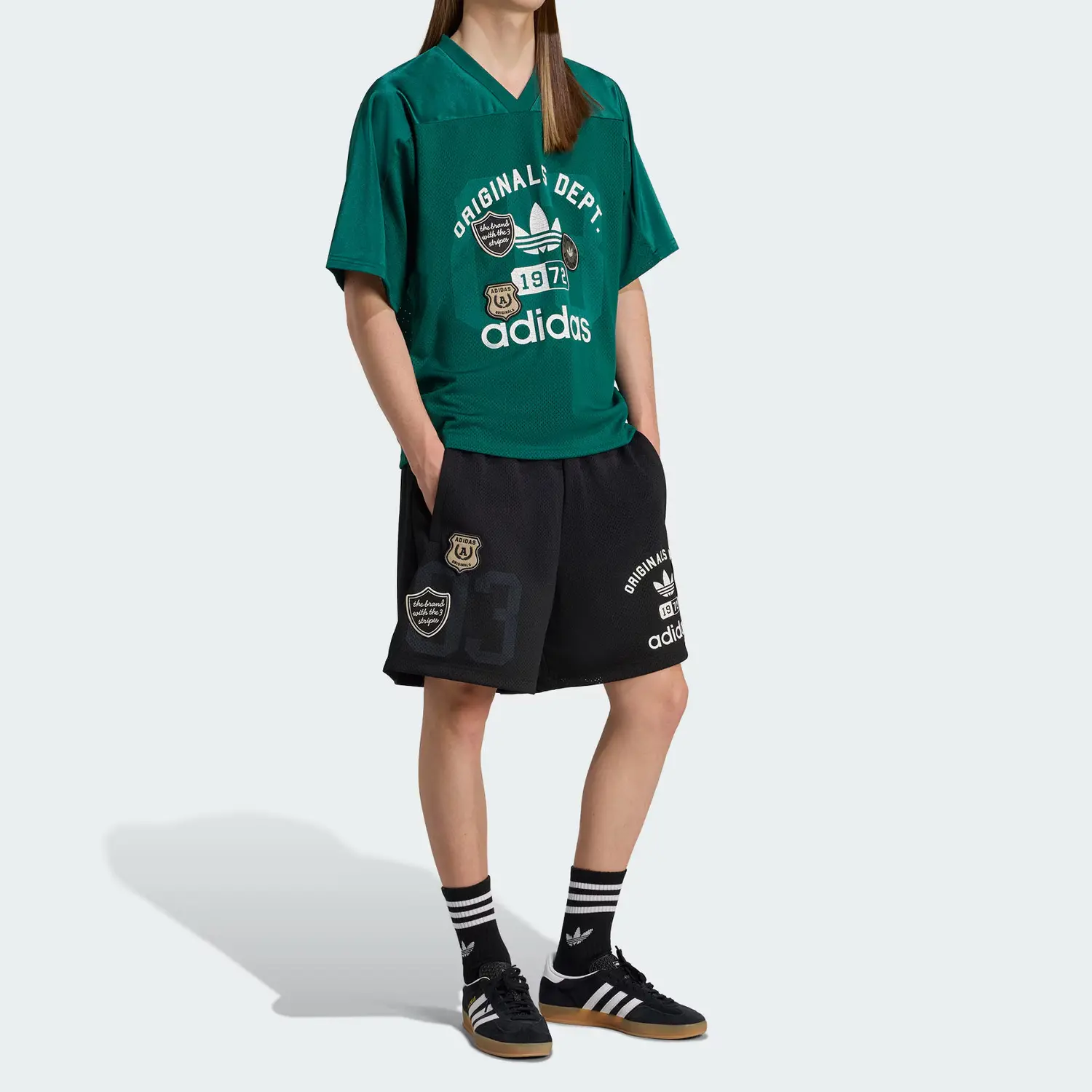 Шорты Adidas Trefoil logo Adidas Originals, черный — фото 3