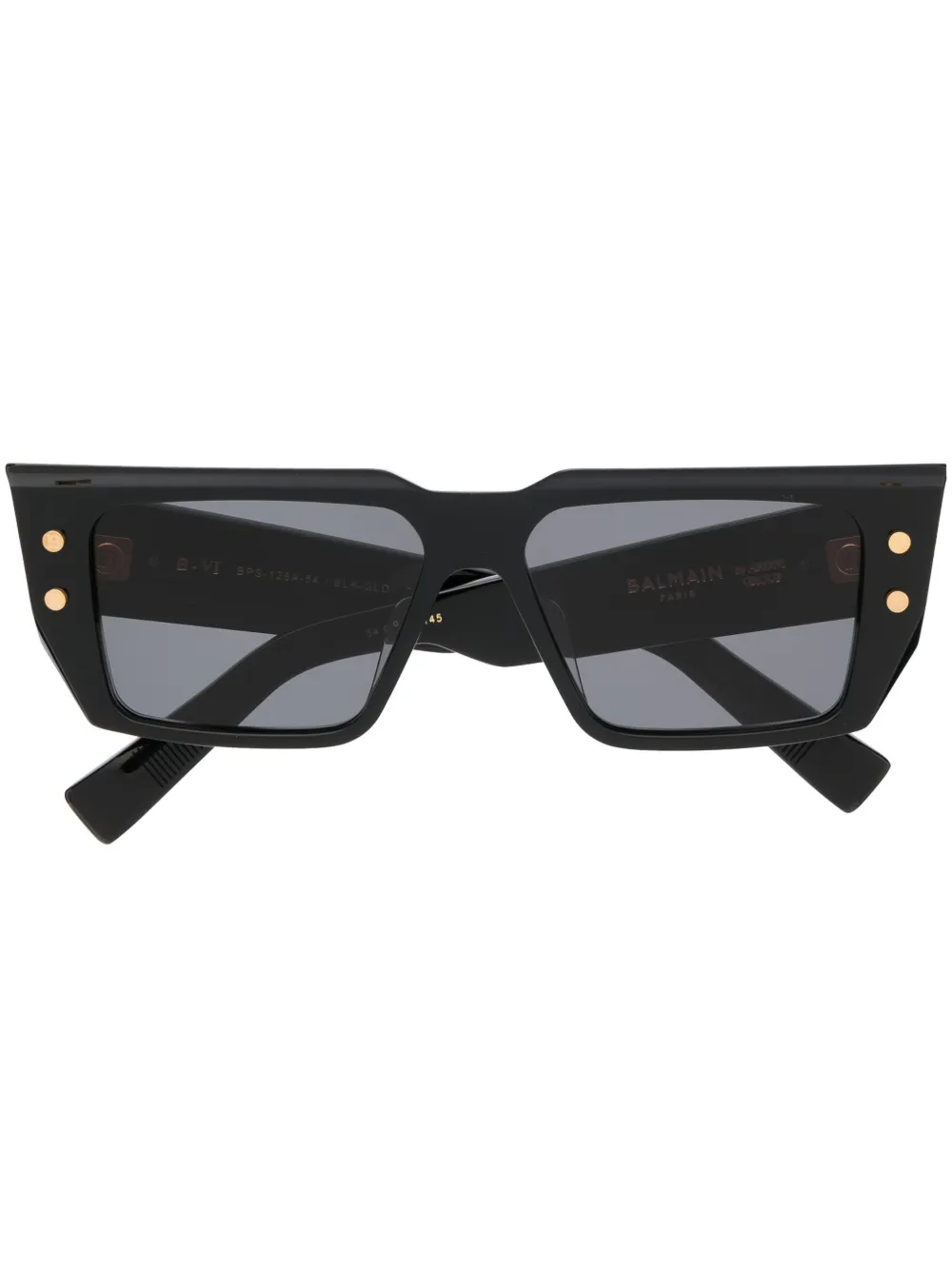 

Солнцезащитные очки в квадратной оправе Balmain Eyewear, черный