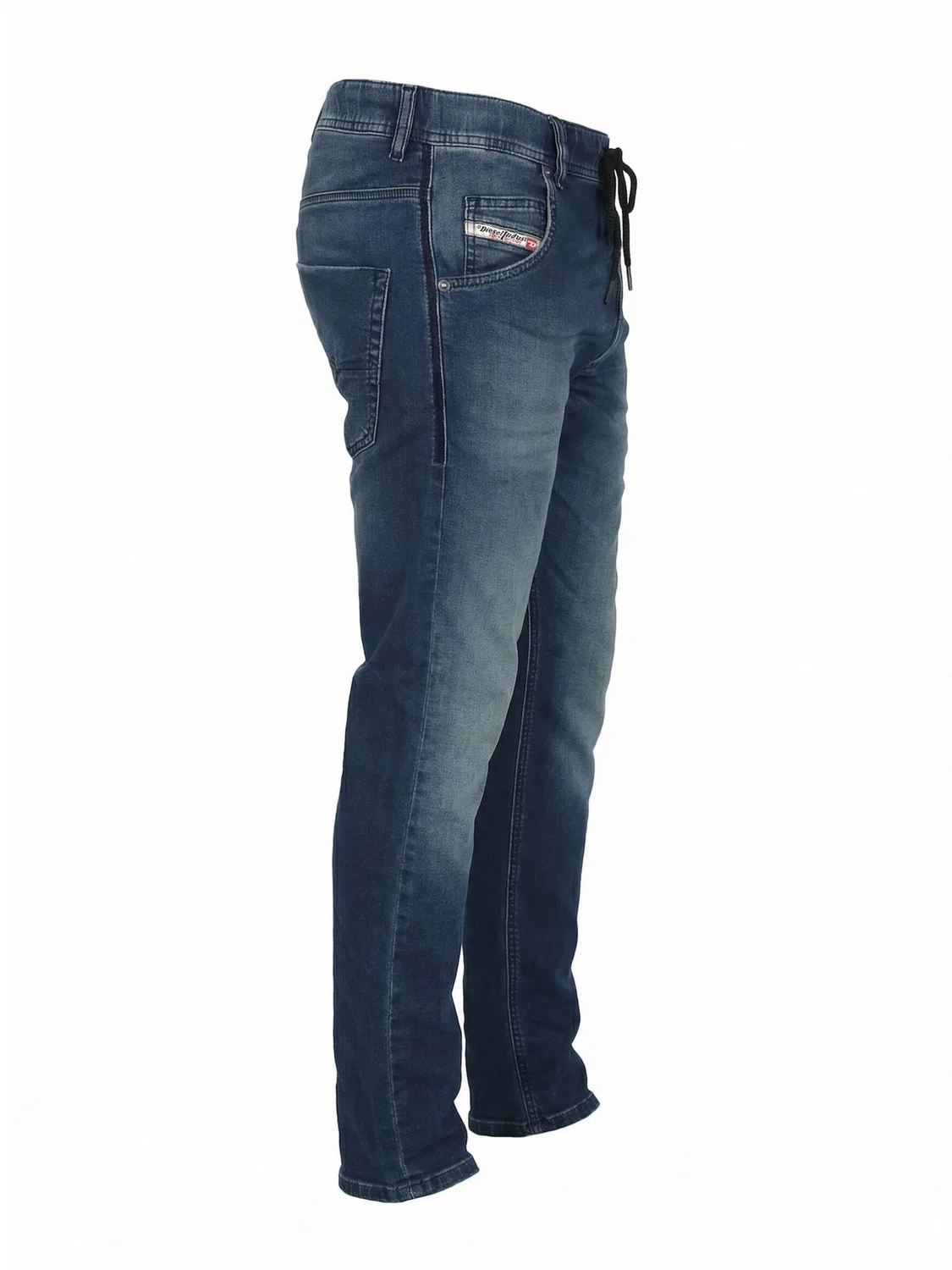 Зауженные джинсы Diesel 2030 D-KROOLEY JOGGJEANS Superstretch & Supersoft в пыльно-голубом цвете — фото 2