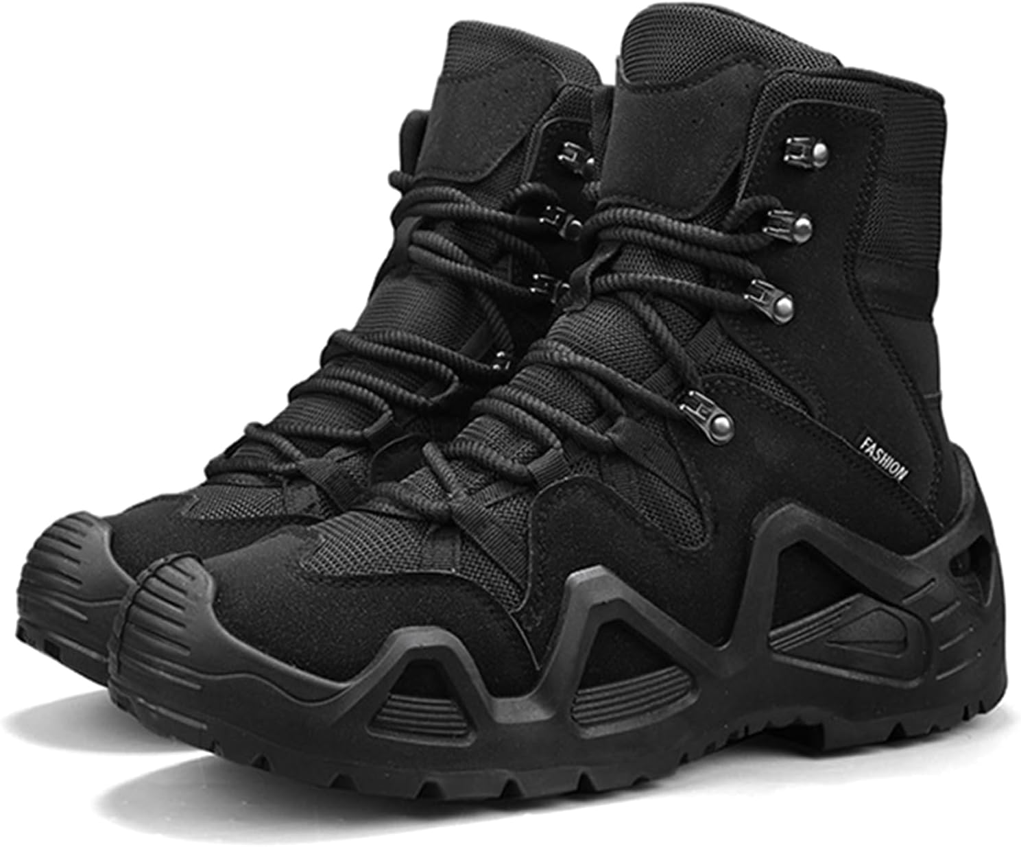 

Мужские походные ботинки, дышащие, водонепроницаемые, износостойкие, с противоскользящей подошвой, короткие трекинговые ботинки, удобные, легкие, для активного отдыха и военные Bangteuo, черный