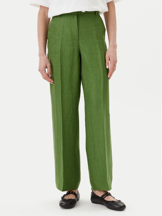 

Брюки прямого кроя Malizia 2515131052 Weekend Max Mara, зеленый