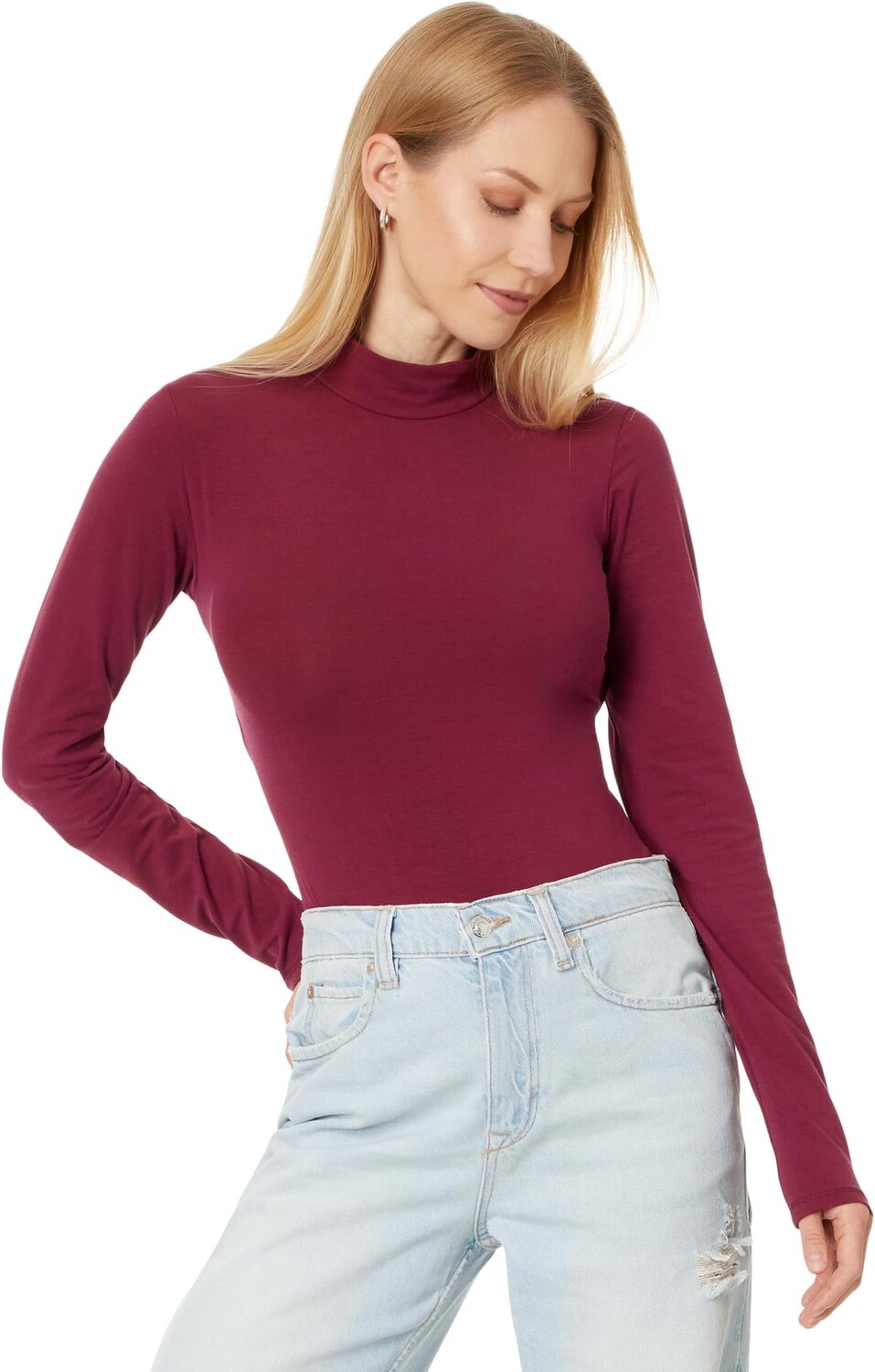 

Боди Free People Straps In The Back Bodysuit, цвет Wine