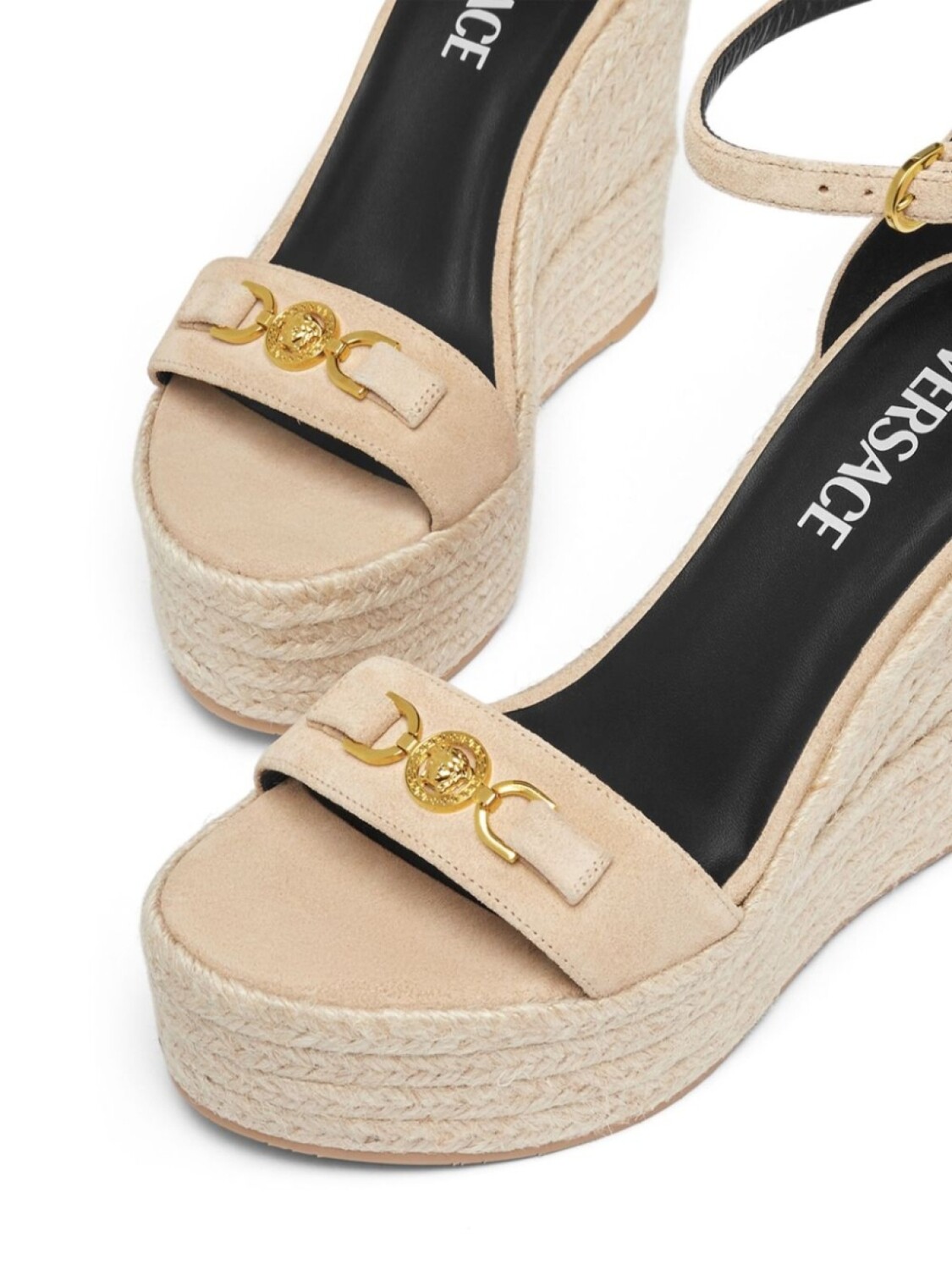 Versace эспадрильи Medusa '95 на платформе 120 мм, нейтральный цвет — фото 4