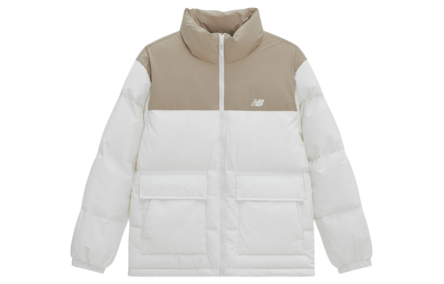 

Пуховик унисекс New Balance, Белый/Хаки