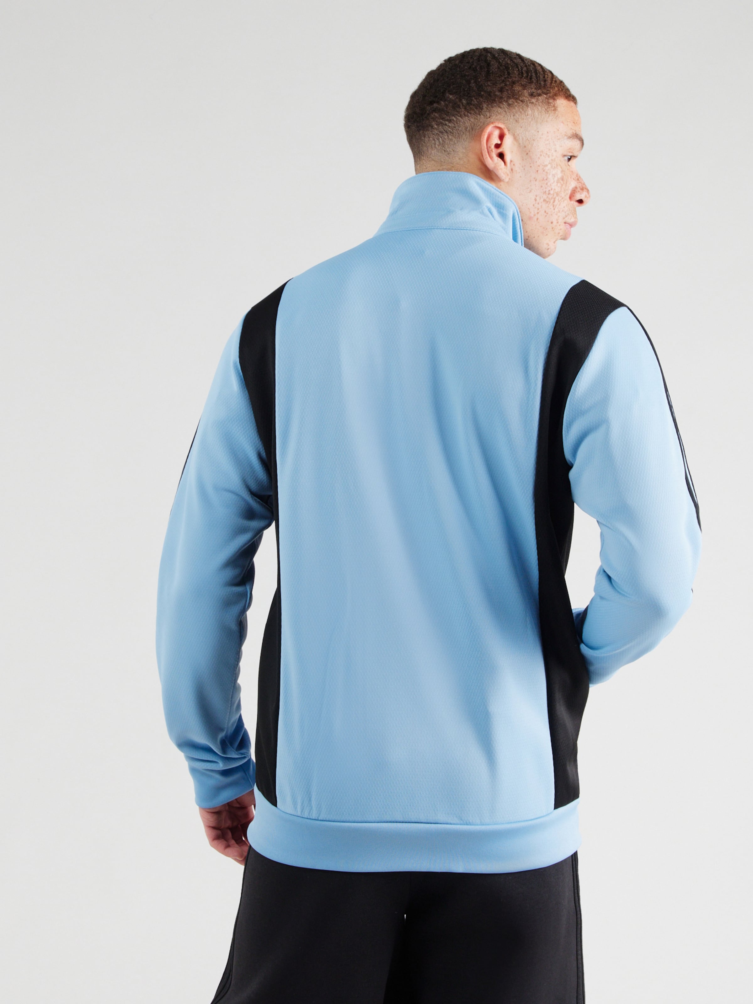 Adidas Originals Textil Толстовка с молнией в цвете Navy, Light Blue — фото 3