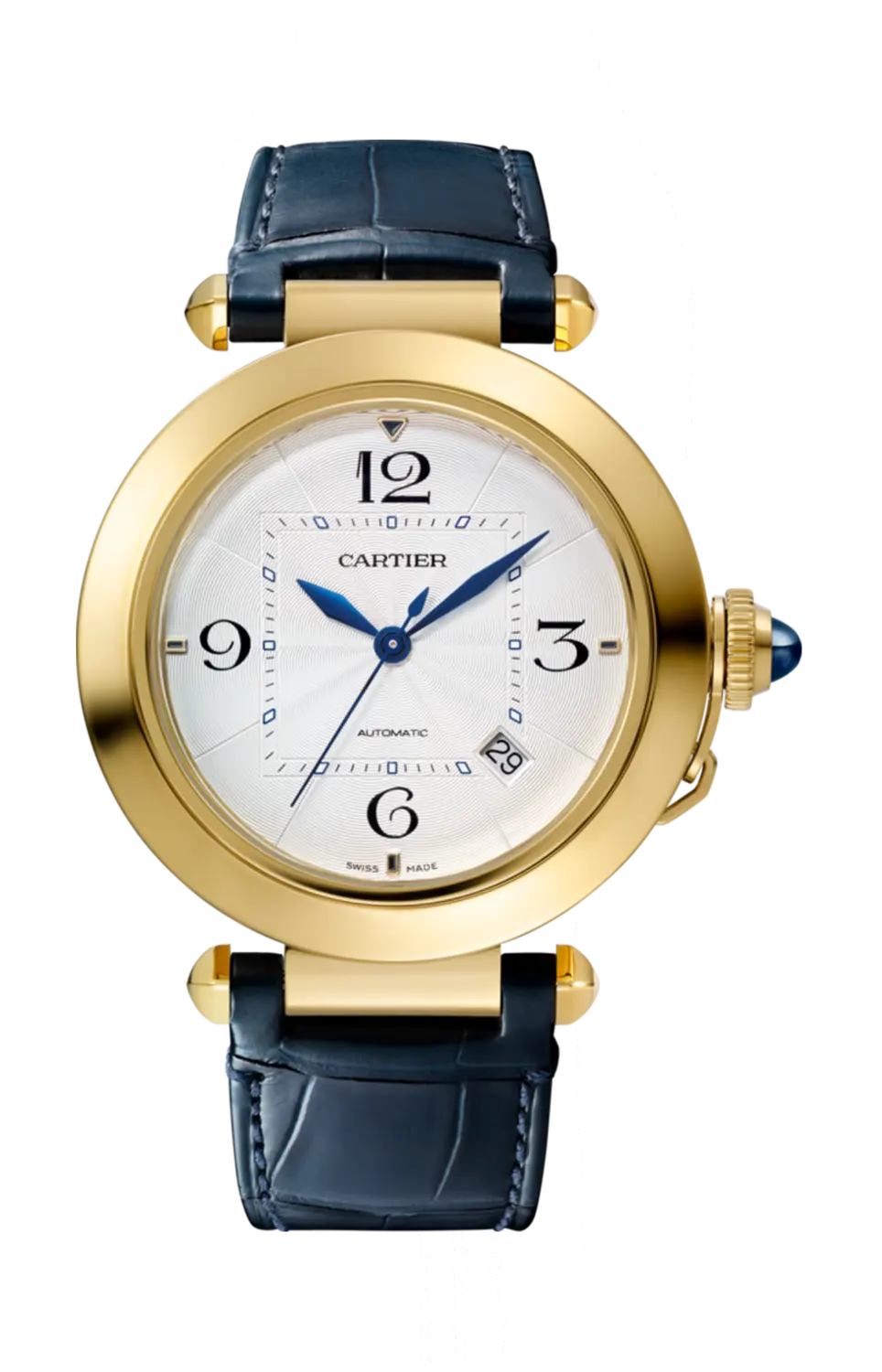 

Pasha de cartier 41 мм, автоматические, желтое золото, 2 сменных ремешка - wgpa0007 CARTIER