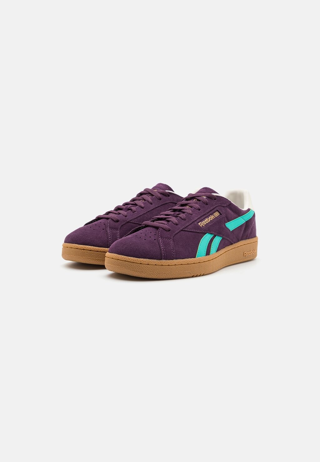 Кроссовки на шнуровке CLUB C GROUNDS UK UNISEX Reebok Classic, цвет Midnightplum/Green/Blanco — фото 4