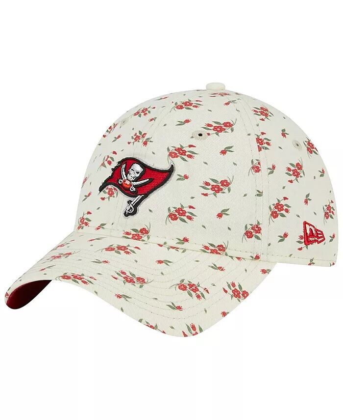 

Мужская кремовая регулируемая кепка Tampa Bay Buccaneers Bloom 9TWENTY New Era