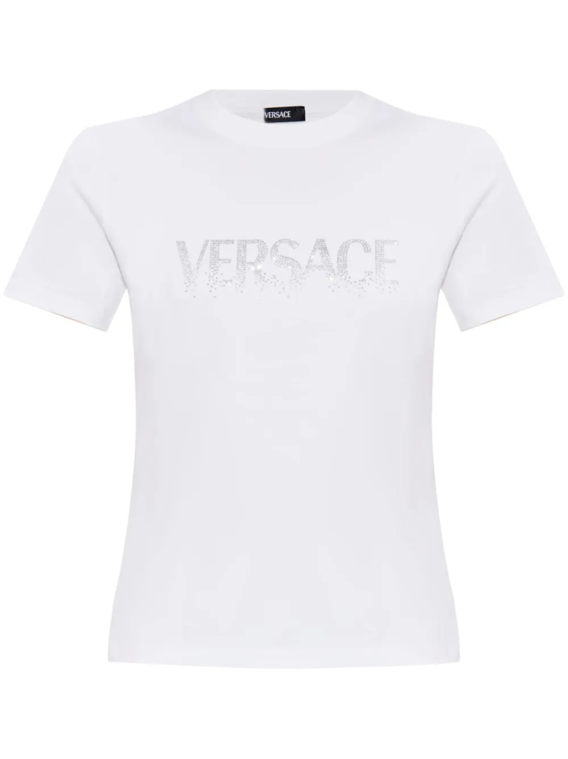 

Футболка Versace, украшенная кристаллами, белый