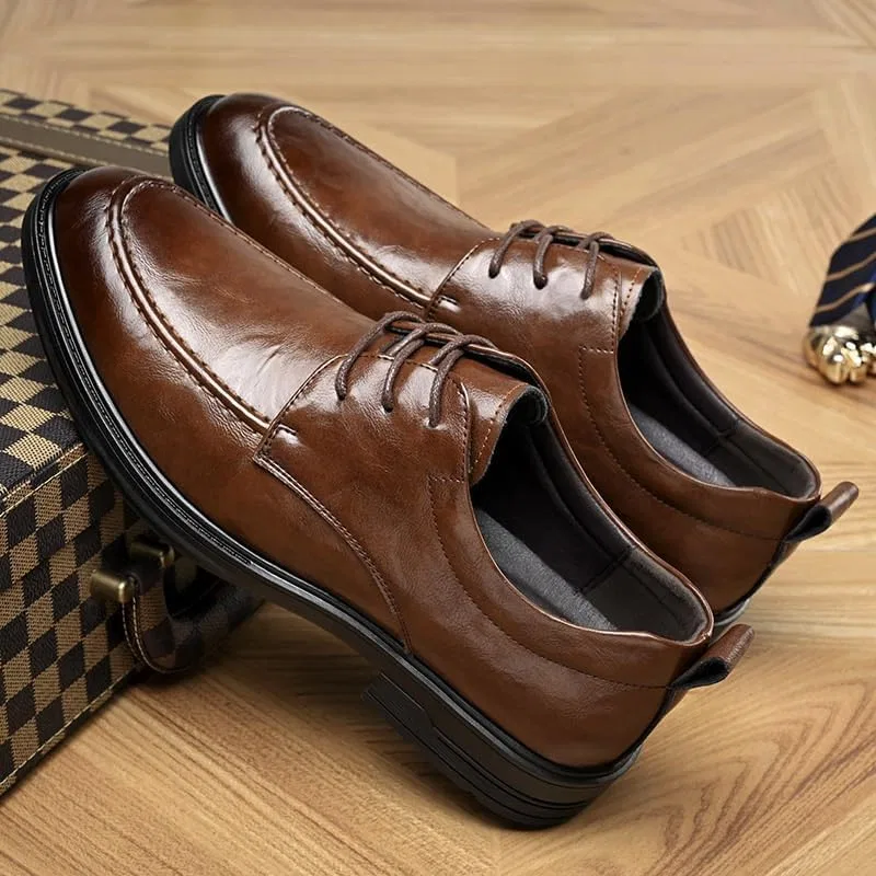 Лоферы кожаные двухцветные Mens Commuter, коричневый DHFIRUFSHLO — фото 4