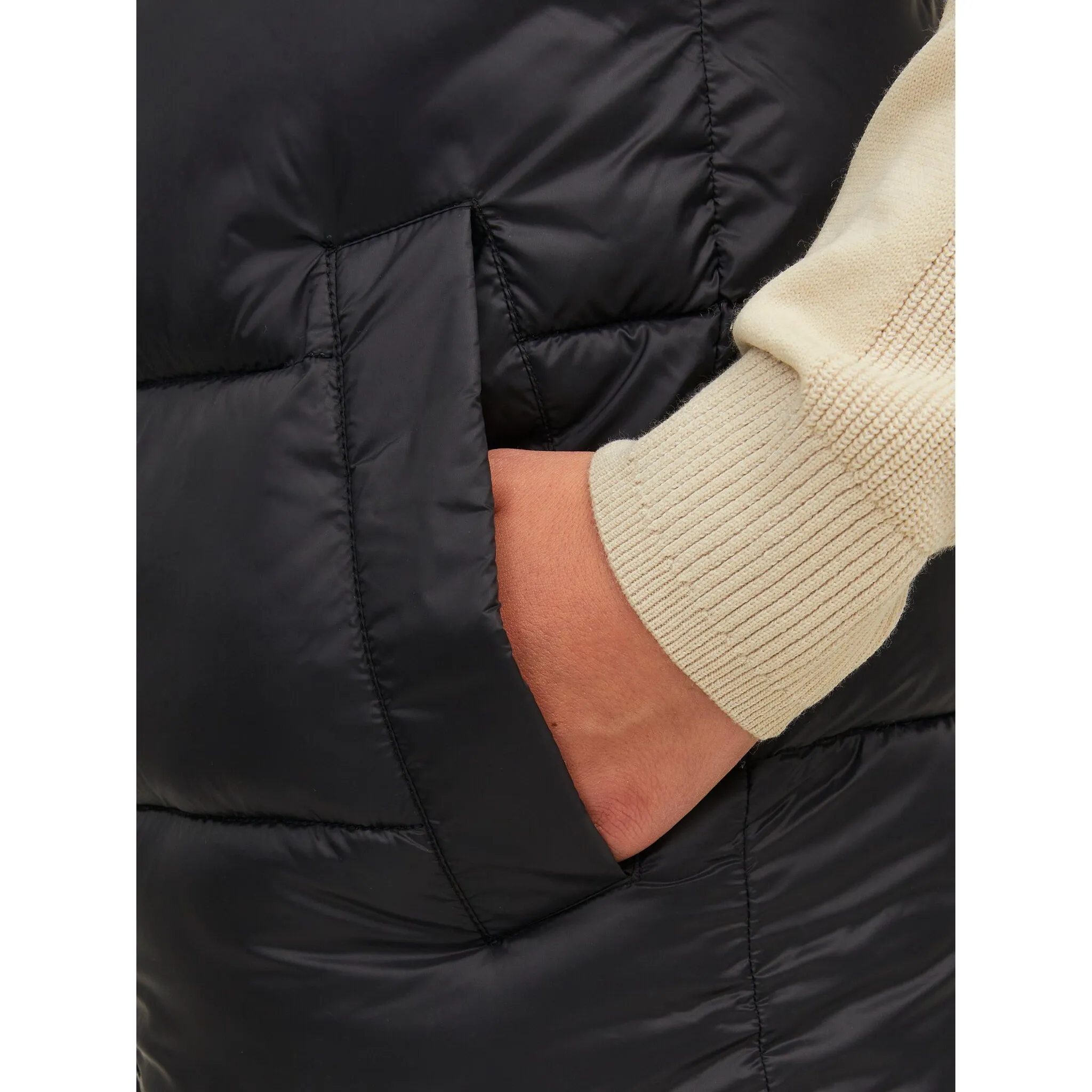 Короткий жилет Jack & Jones Junior «JJETOBY BODYWARMER COLLAR», цвет black print — фото 3