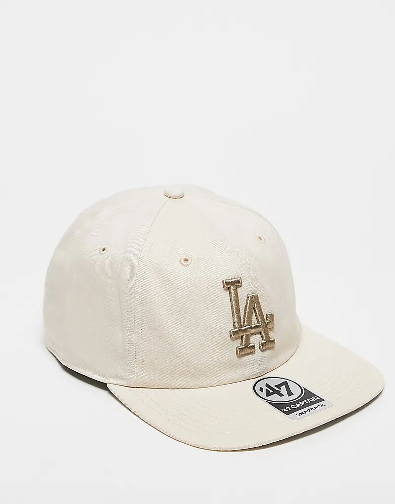 

Кепка Los Angeles Dodgers с прямым козырьком бежевого цвета 47 Brand